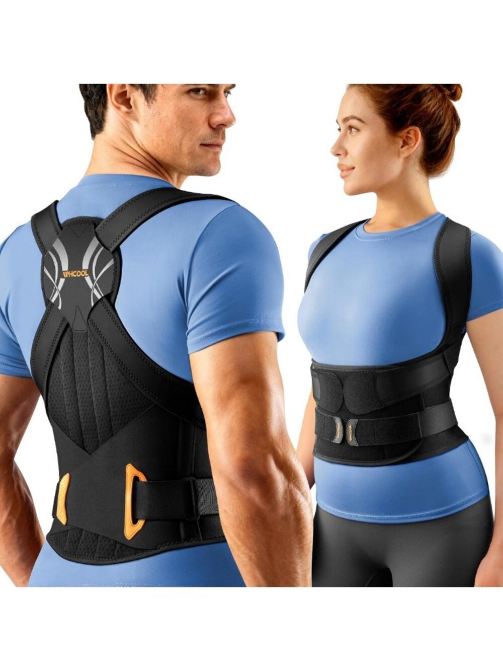 Slim-Fit Posture Corrector for Men & Women, 6-Stay Back Support Straightener